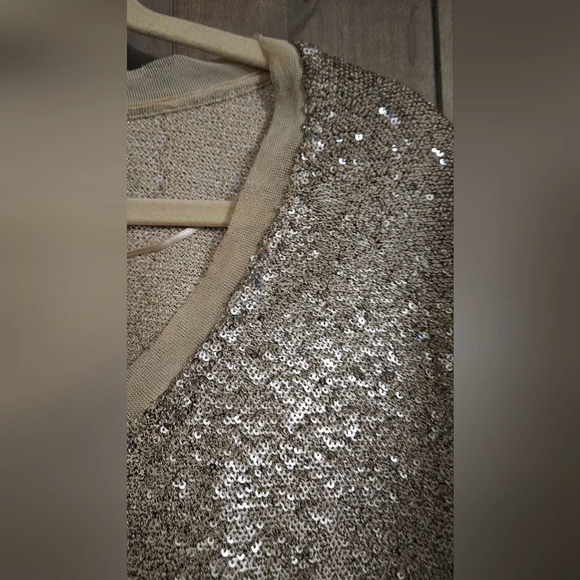 FREE PEOPLE Champagne Dreams Top sequin hold. Size XS - Picture 12 of 16